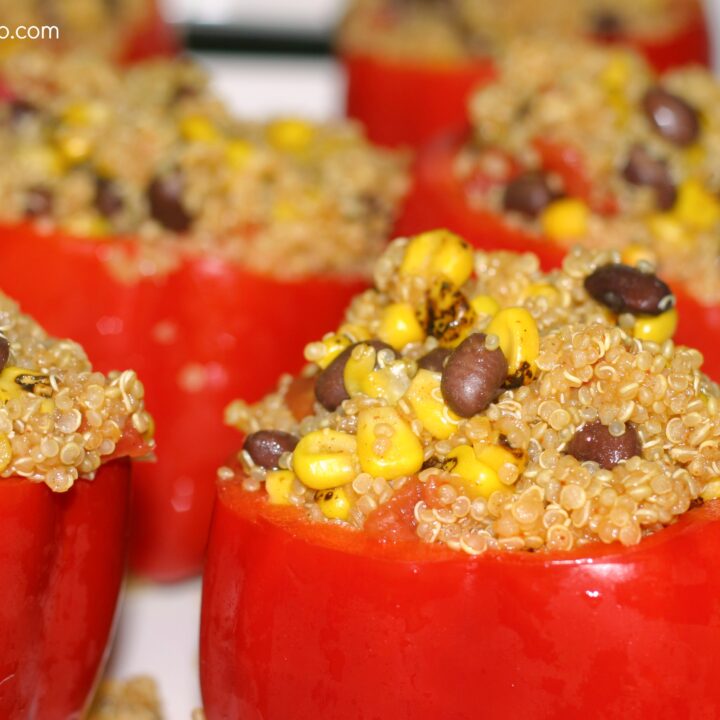 Easy Recipes: Tex Mex Stuffed Bell Peppers (with Quinoa)