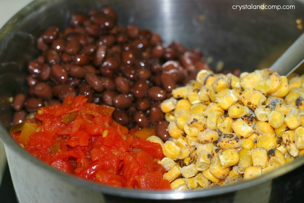 quinoa black beans roasted corn and tomatos
