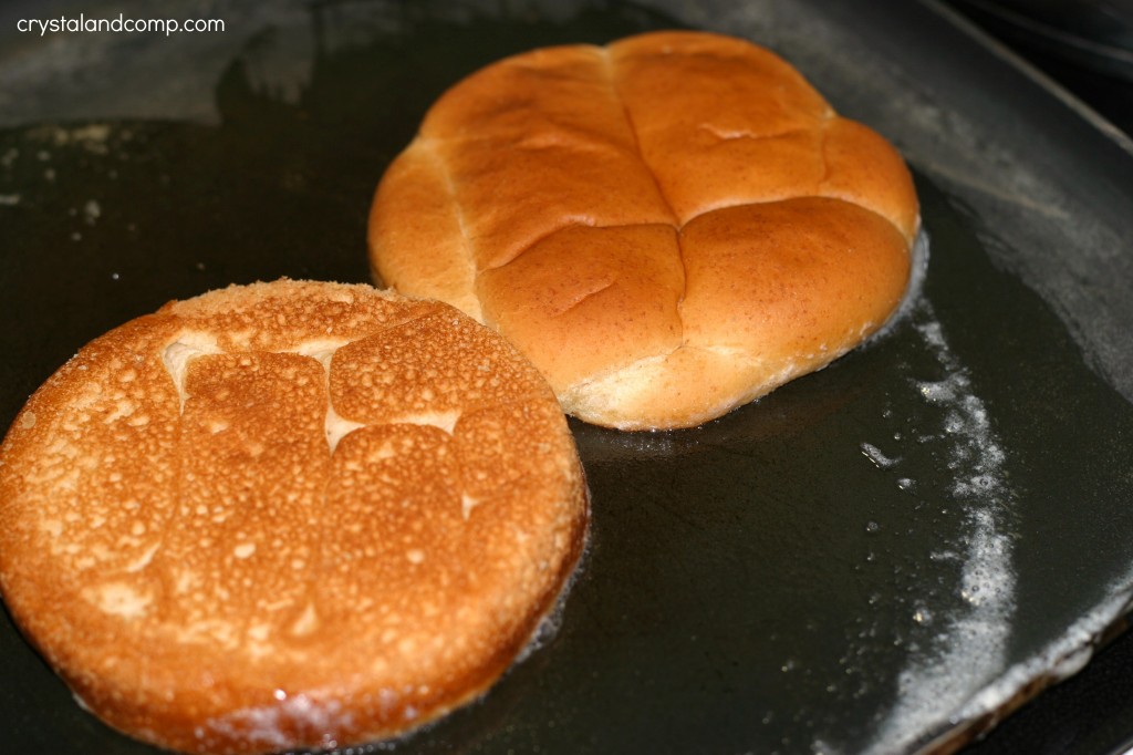 use butter and a griddle to toast the buns