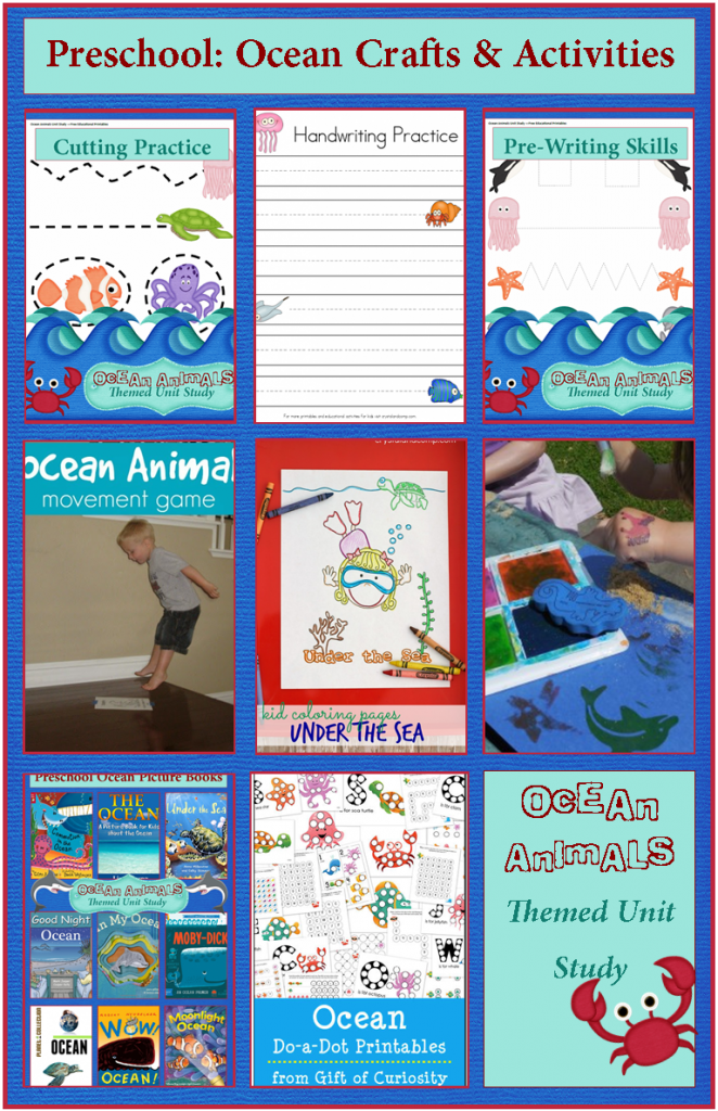 ocean animals crafts and activities
