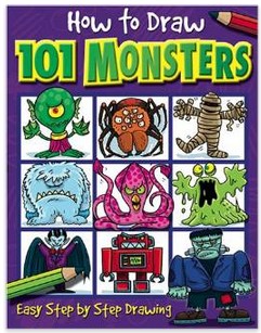 How to Draw 101 Monsters: Easy Step-by-step Drawing only $4.49!