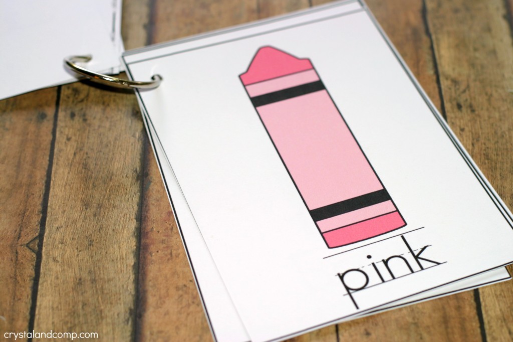 flip book for preschoolers all about colors