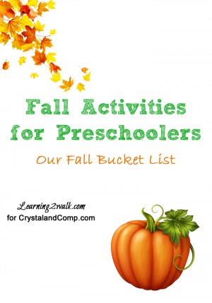 Fall Activities for Preschoolers: Our Fall Bucket List