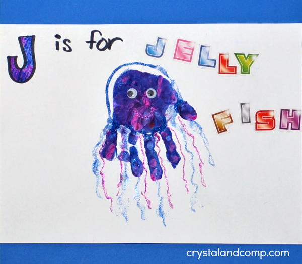 Hand Print Art: J is for Jellyfish
