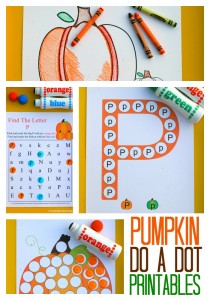 Pumpkin Do a Dot Printables