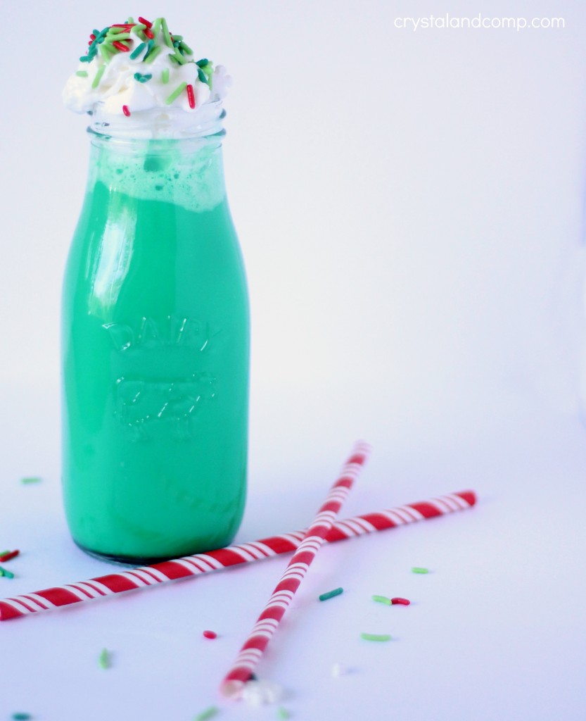 elf on the shelf green milk idea