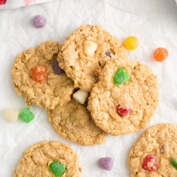 gumdrop cookie recipe pile