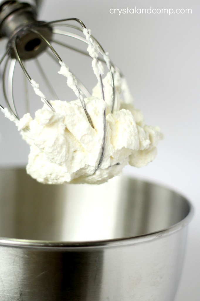 homemade whipped cream for your hot chocolate 
