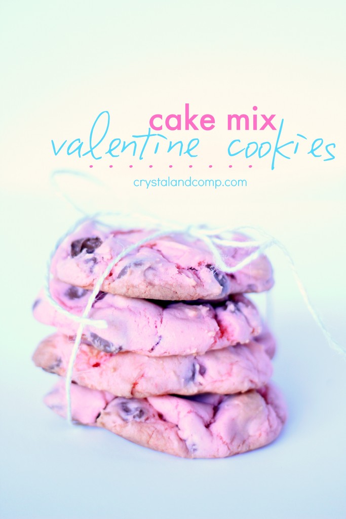 cake mix valentine cookies
