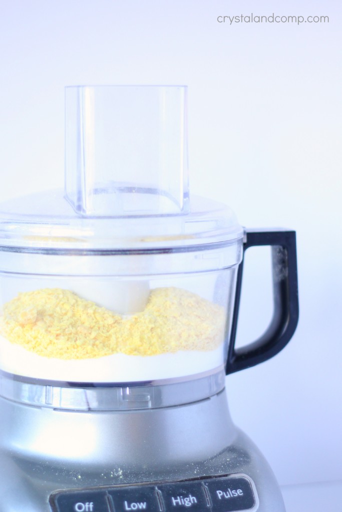 mix the baking soda and fels-naptha to make homemade laundry detergent 