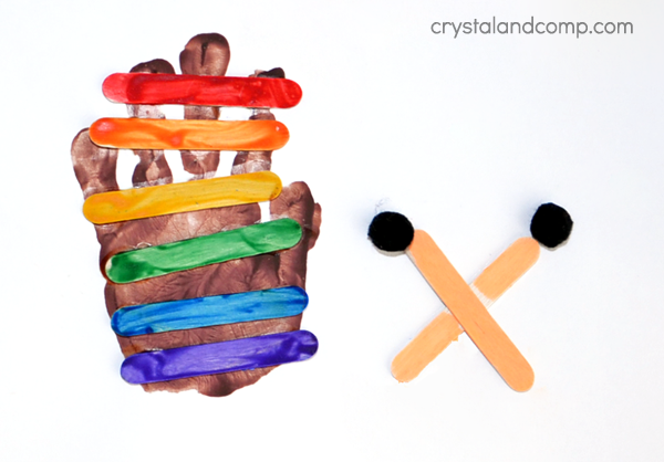 Hand Print Art: X is for Xylophone