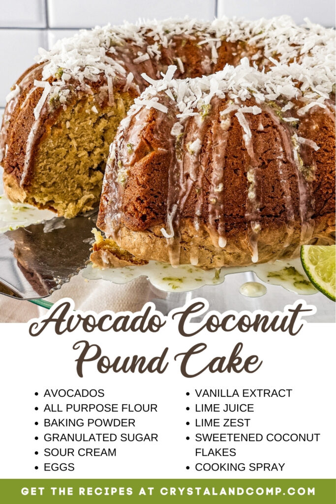 avocado pound cake ingredients list
