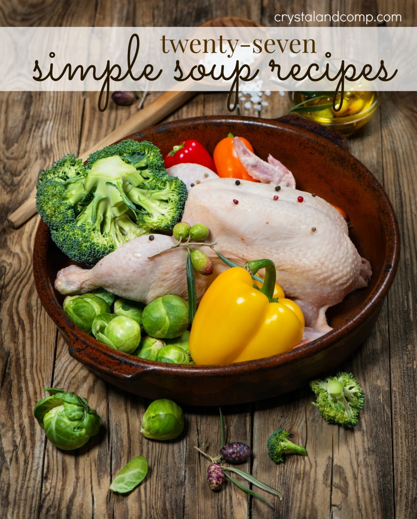 twenty seven simple soup recipes