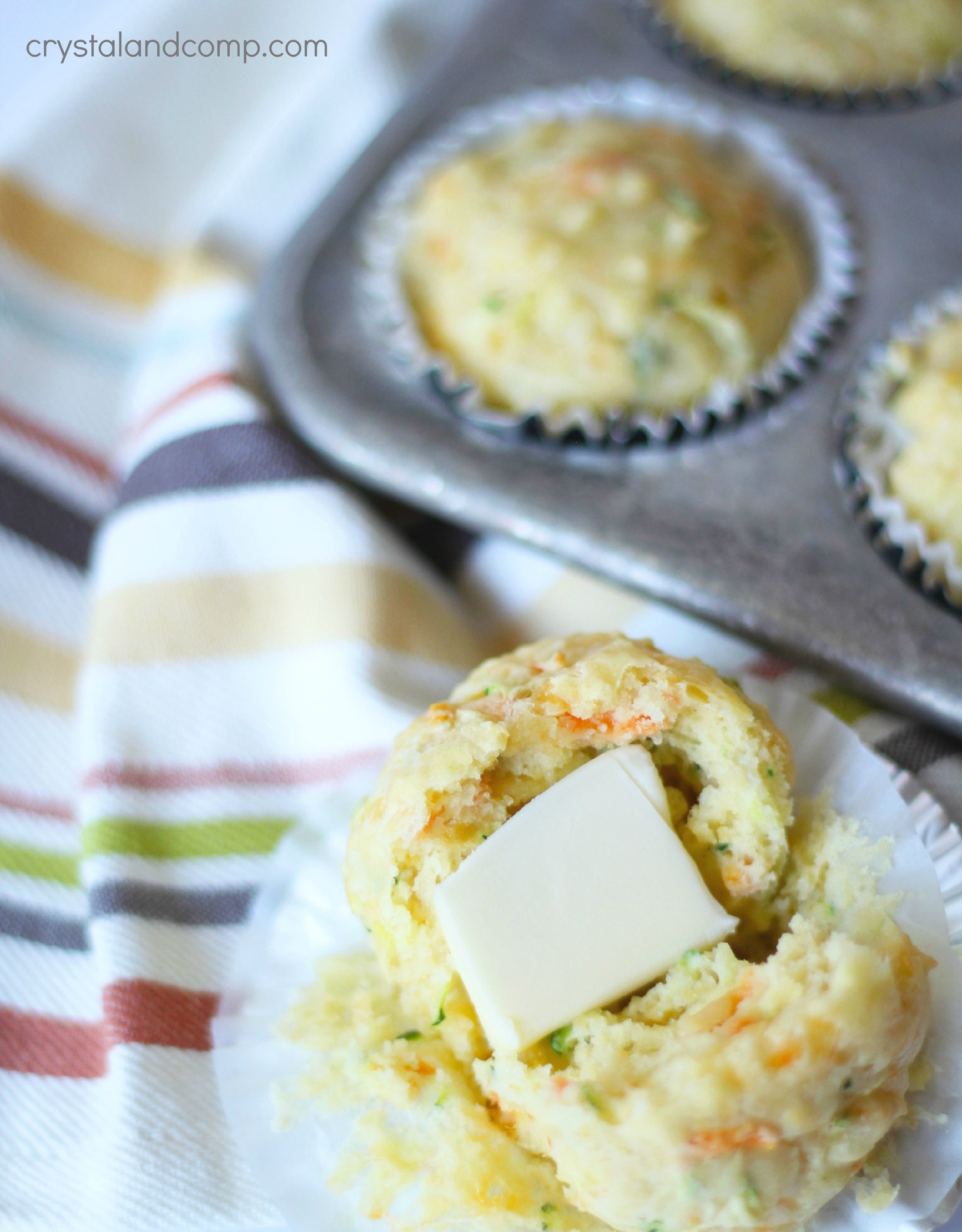 Yummy Veggie Cheese Lunch Muffins