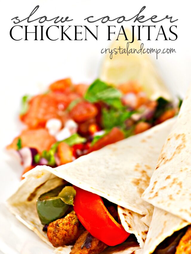 slow cooker chicken fajitas