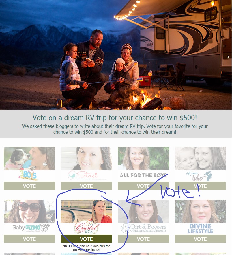 dream RV vacation from GoRVing.com and  crystalandcomp 