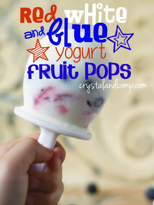red white and blue yogurt fruit pops