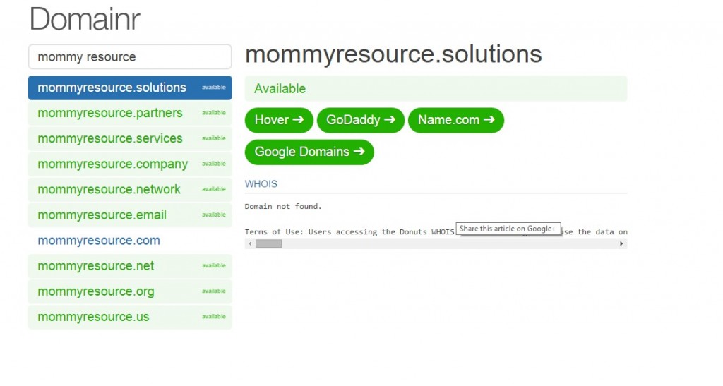 mommy resource