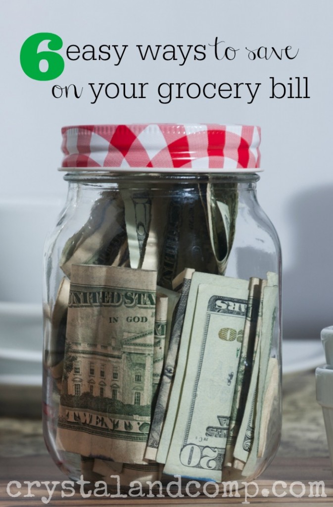 If you're on a budget or just looking for ways to save, I'm sharing 6 easy ways to save on your grocery bill.