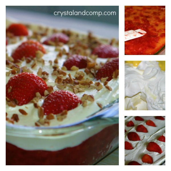 Strawberry Refrigerator Cake | CrystalandComp.com