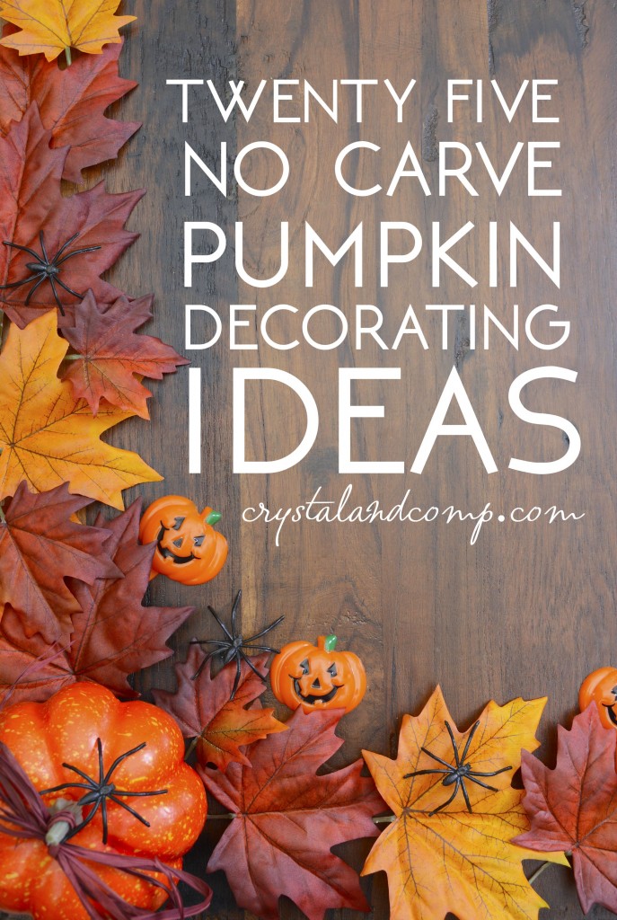 25 no carve pumpkin decorating ideas