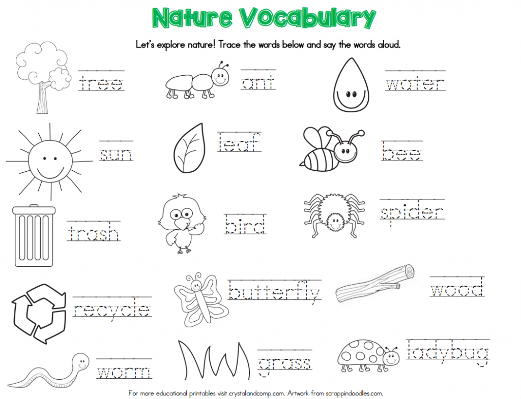 nature vocabulary words