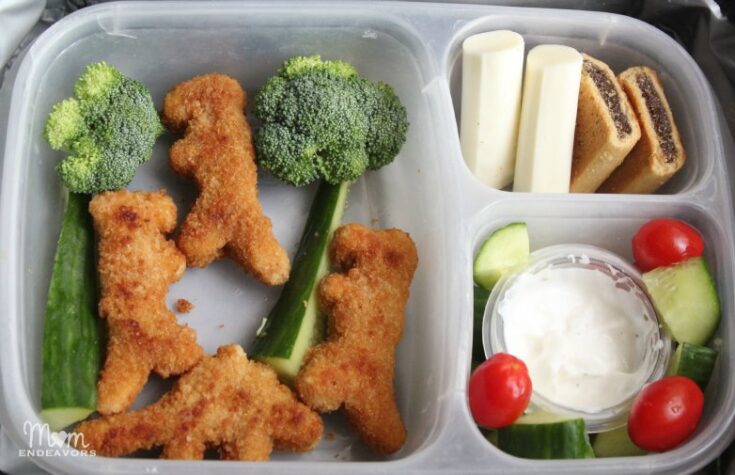 Image for Dinosaur Chicken Nugget School Lunch Idea