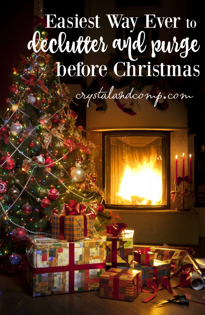 easiest way ever to purge and declutter before Christmas
