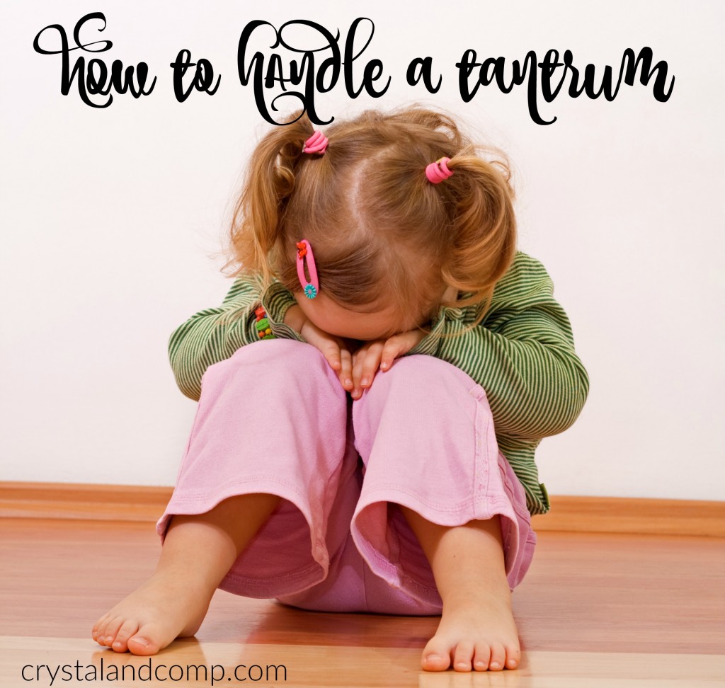 how to handle a tantrum
