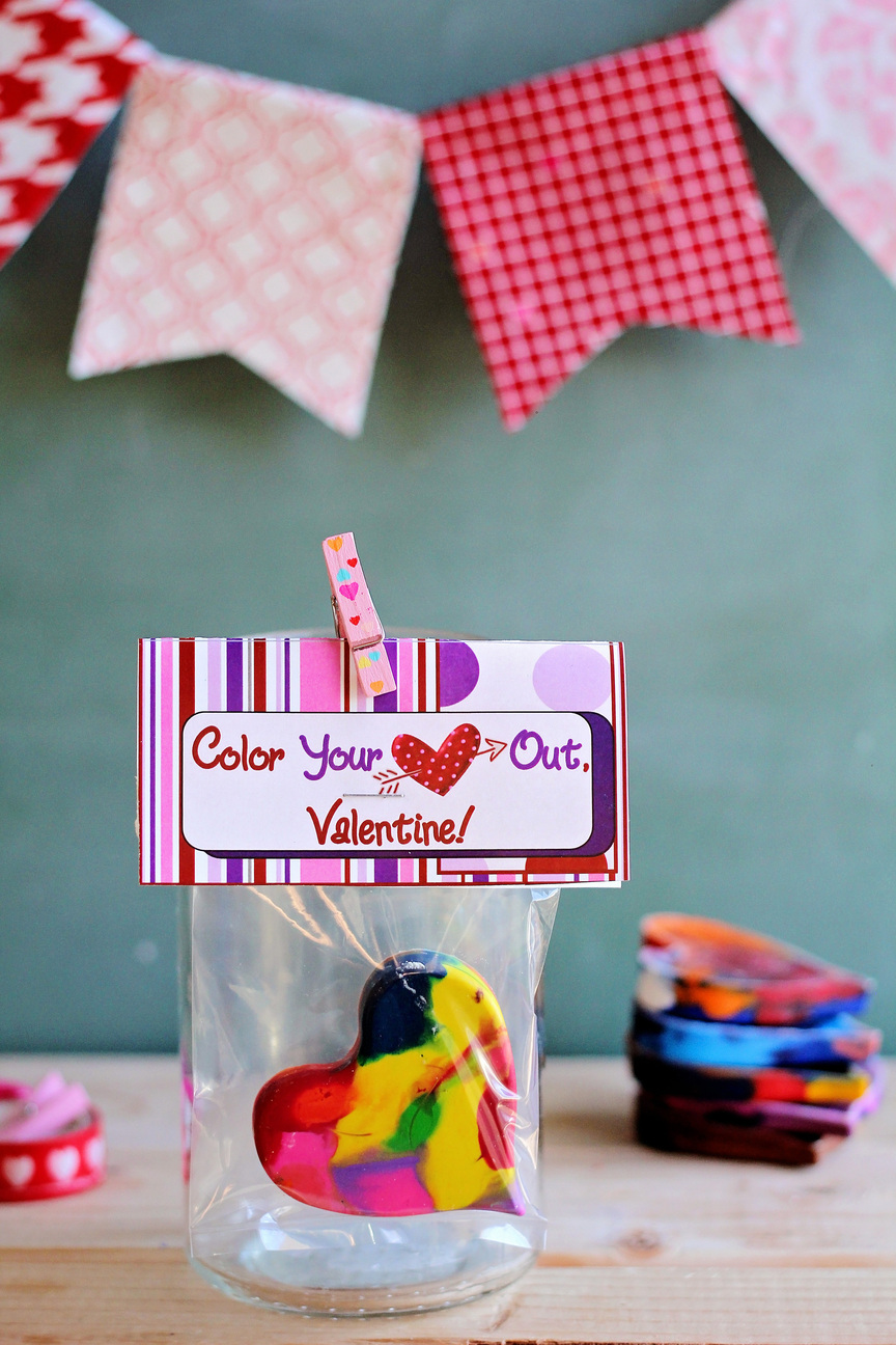 Color Your Heart Out Valentine Crayon Craft