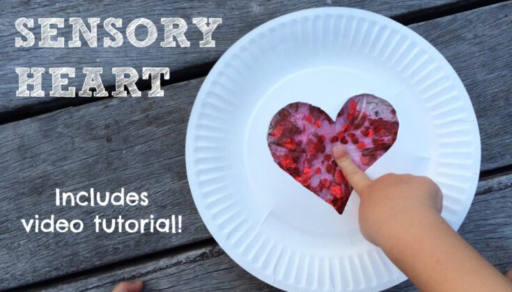 Image for Paper Plate Sensory Heart Craft