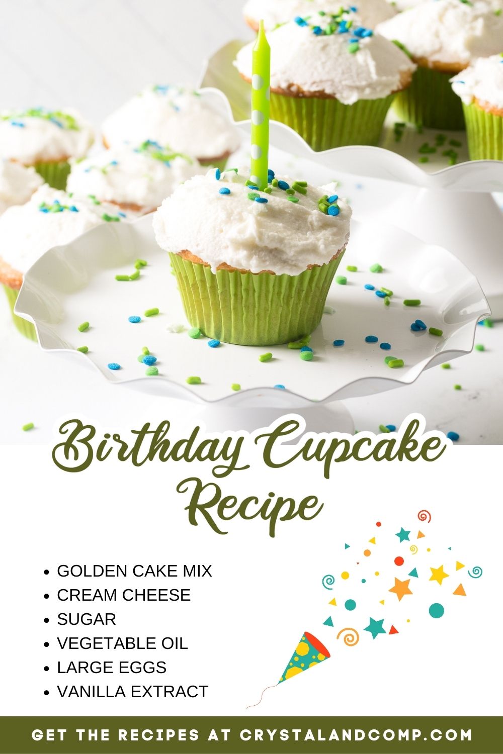 birthday cupcake recipe ingredient list