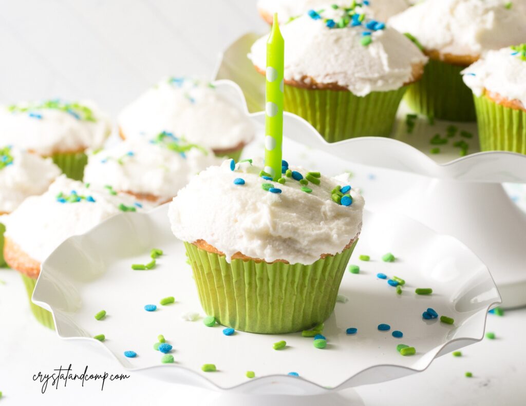 birthday cupcake recipe with candle
