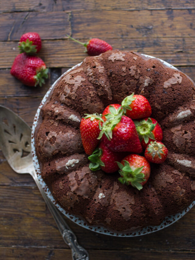 glazed Dark Chocolate Bundt Cake