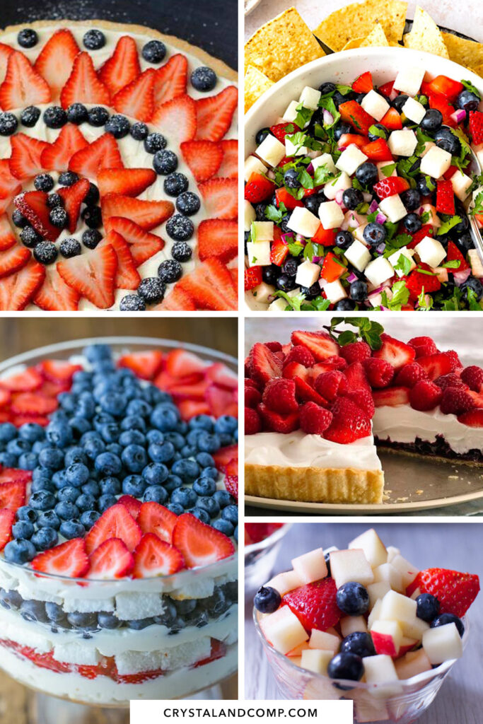 red white and blue food