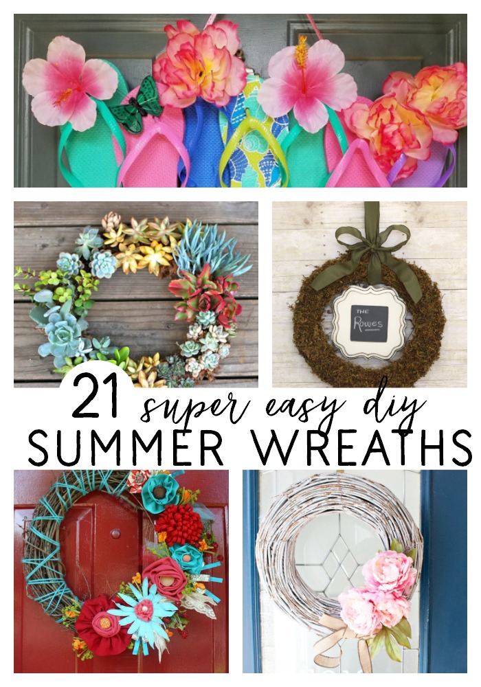 21 diy summer wreaths
