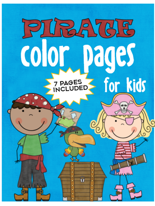 Pirate Coloring Pages Story