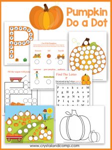 Pumpkin Do a Dot Printables