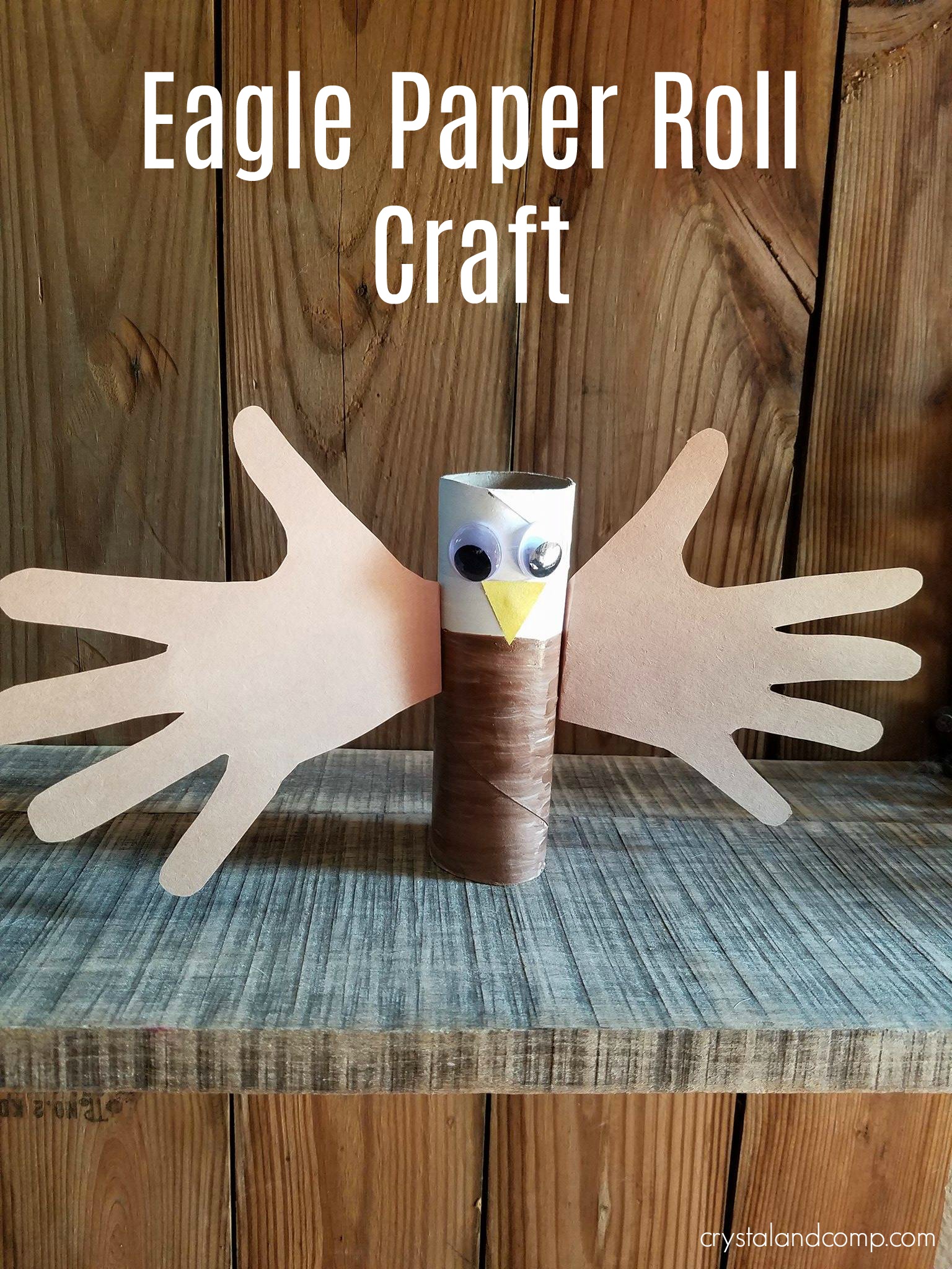 Eagle Paper Roll Craft for Preschoolers