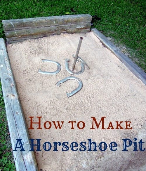 Image for How To Build A Horseshoe Pit – {Fun Outdoor Activity for Everyone!}