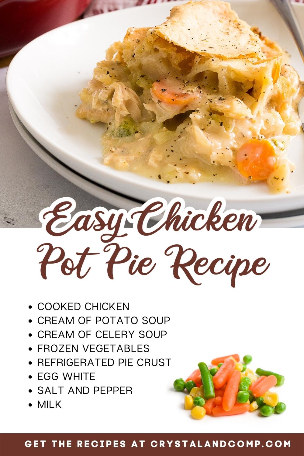 chicken pot pie ingredients list