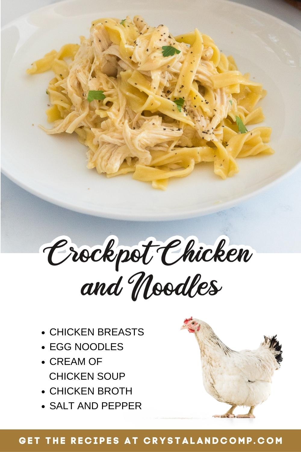 crockpot chicken and noodles ingredient list
