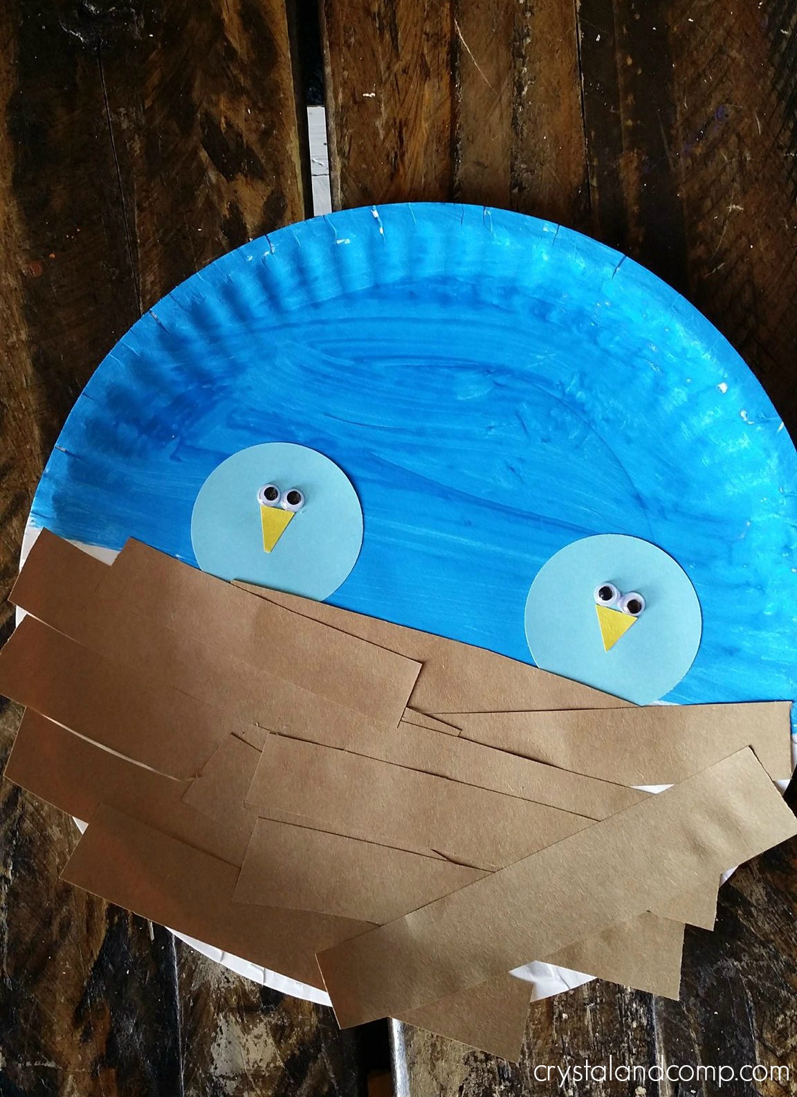 Nest Paper Plate Preschool Craft