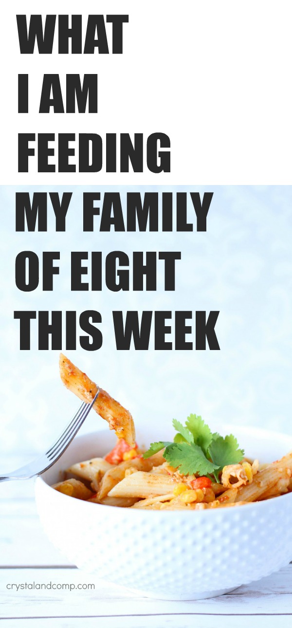 Large Family Meal Plan Week 227