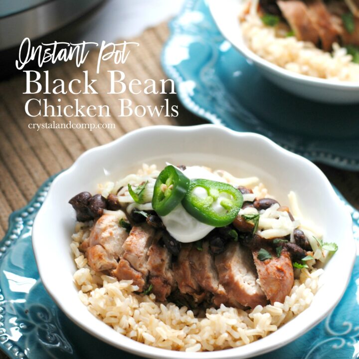 Instant Pot Black Bean Chicken Bowls