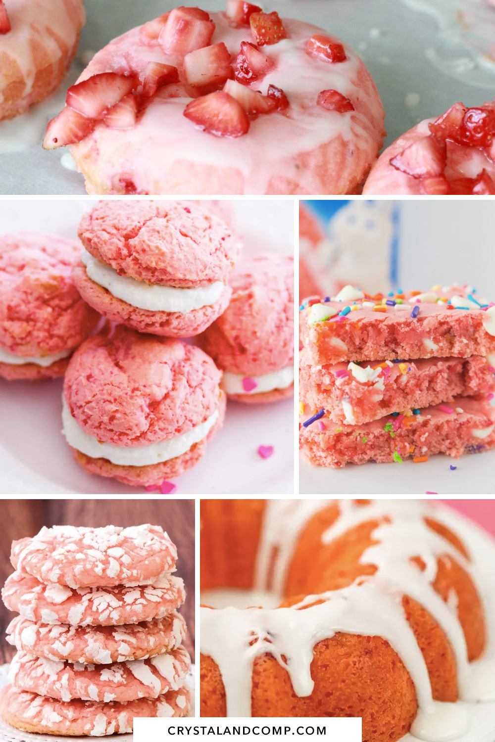 Strawberry Cake Mix Cookies - Belly Full