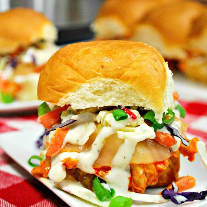 Buffalo Chicken Sliders in the Instant Pot