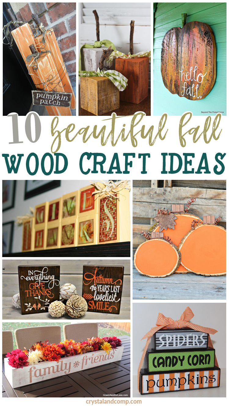10 Beautiful Fall Wood Craft Ideas