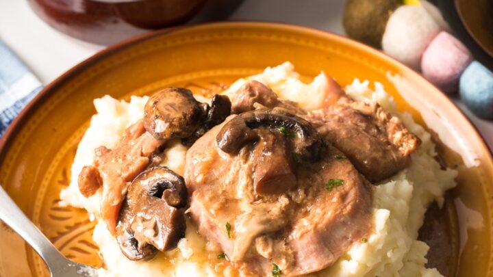Slow Cooker Smothered Pork Chops