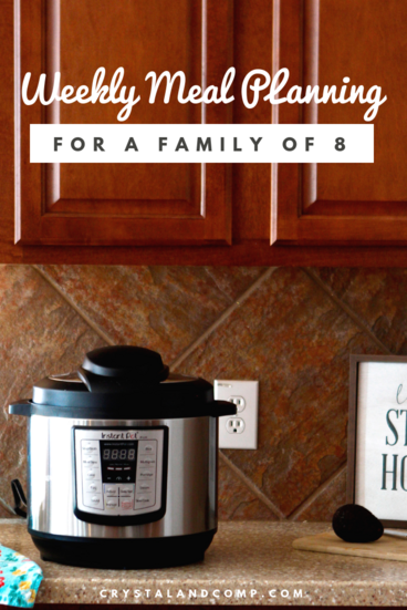Large Family Whole30 Instant Pot Meal Planning